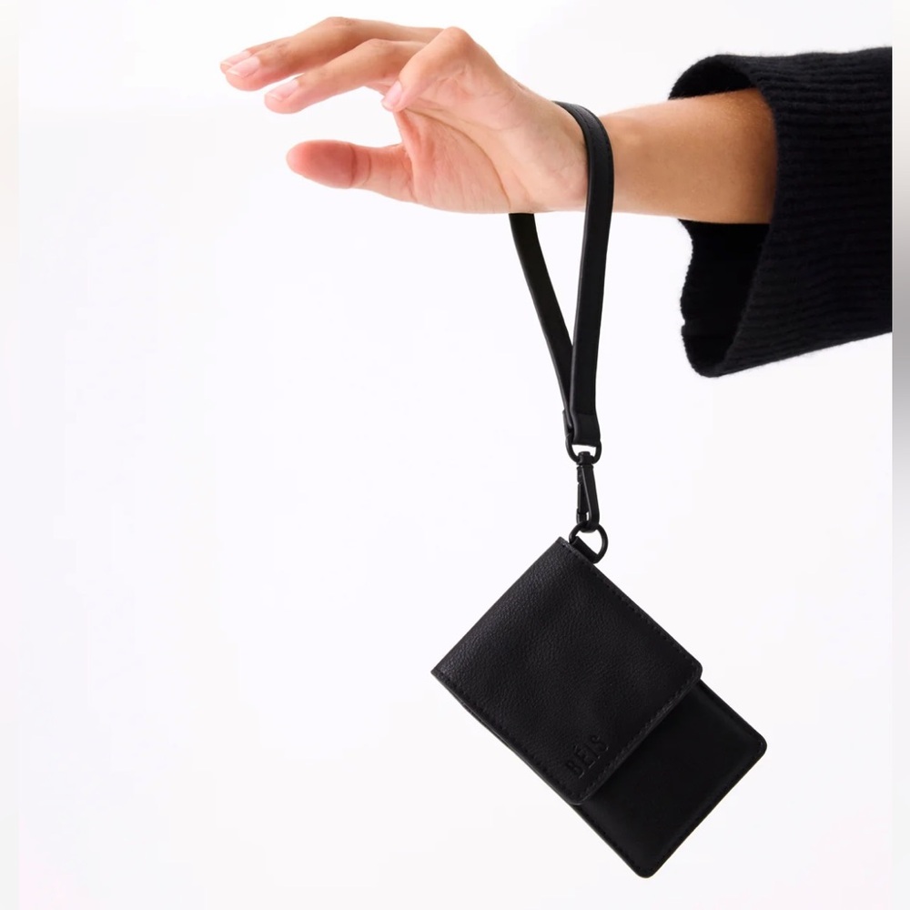 BEIS Black ID Wristlet
